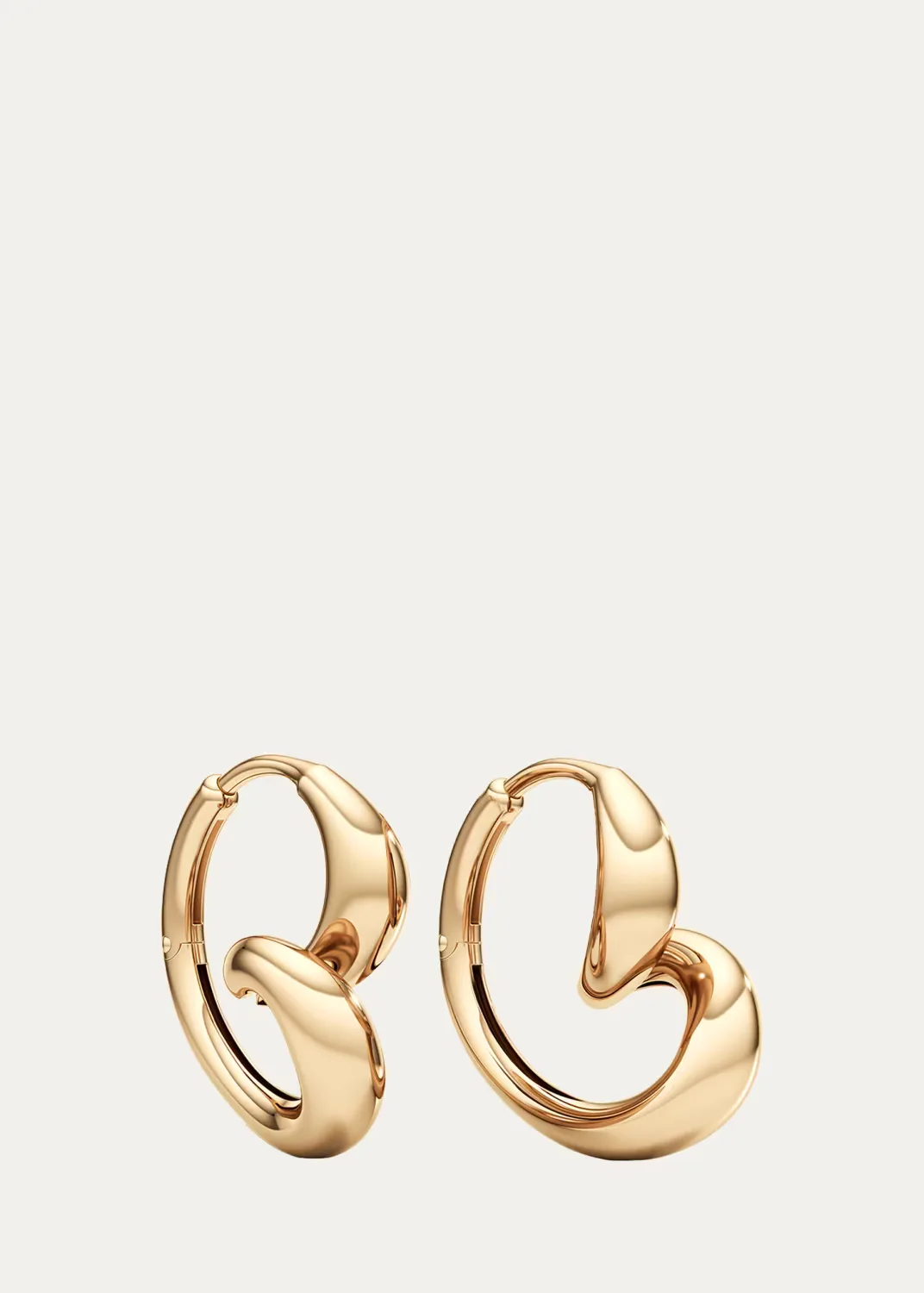 Whirlwind Hoop Earrings in 18K Yellow Gold by Unsaid