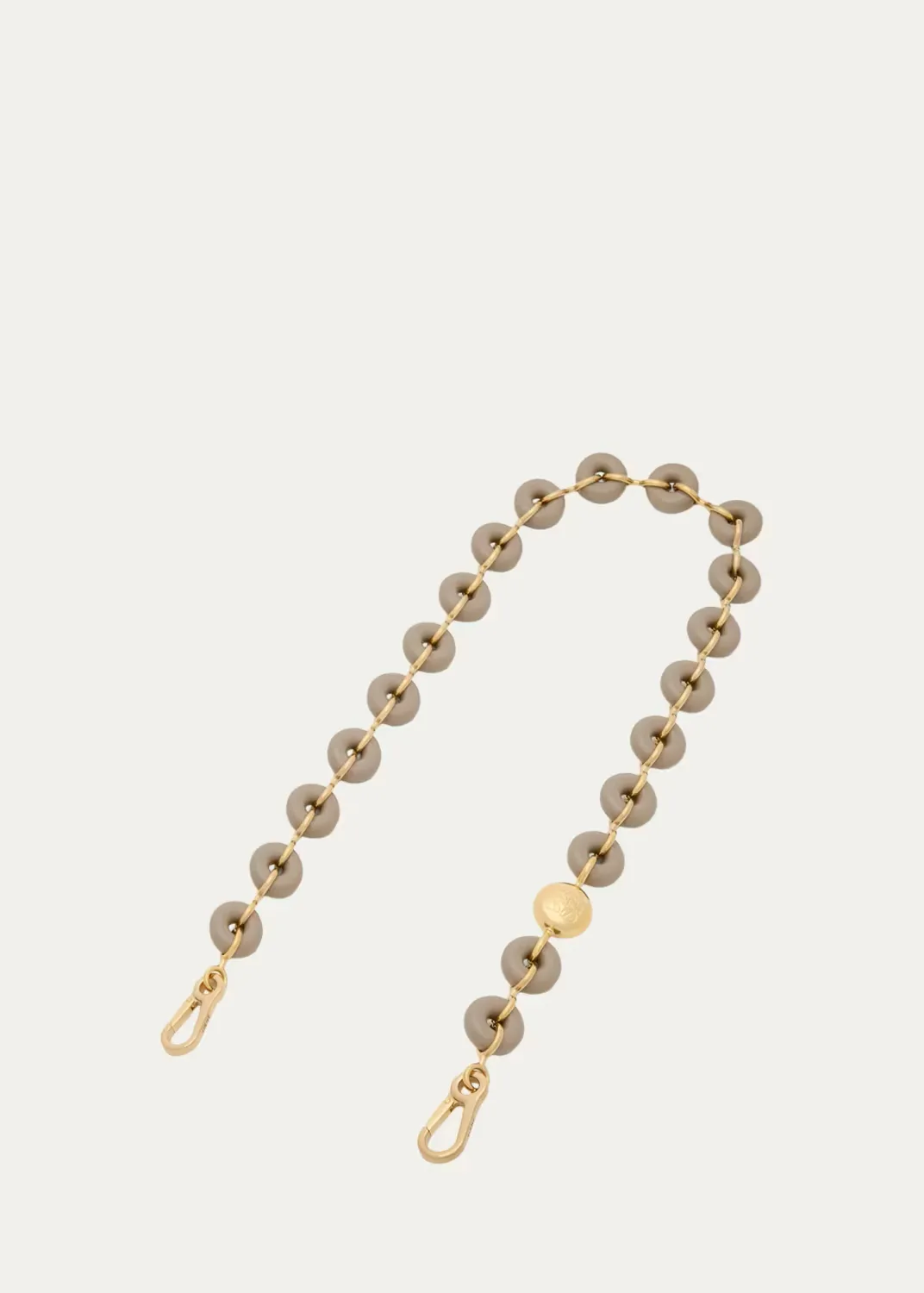 Goldtone Beaded Chain Strap by LOEWE