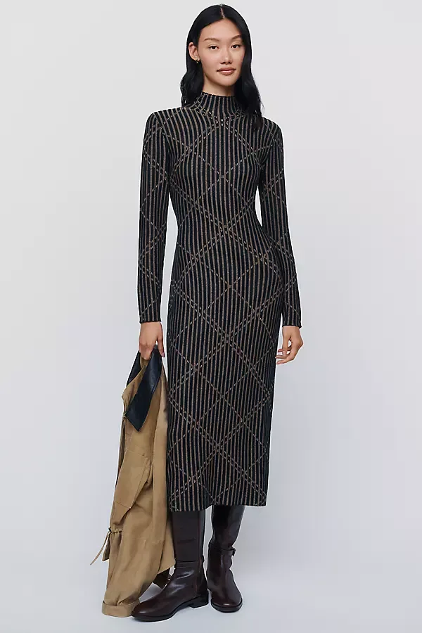 Adina Cotton Wool Knit Midi Dress by Barbour