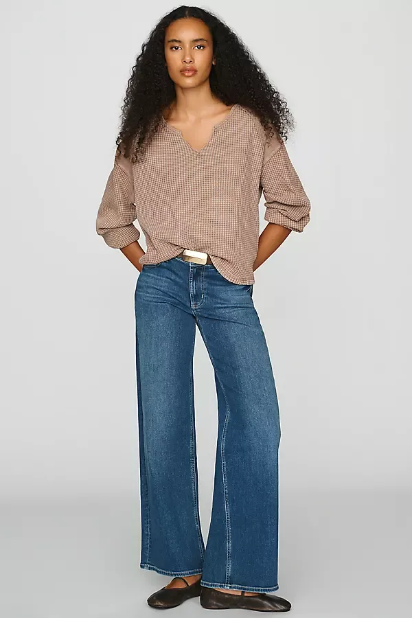 Getty Low Rise Wide Leg Jeans by Rails