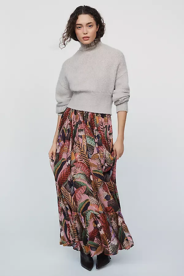 Artisanal Birds Maxi Skirt by FARM Rio