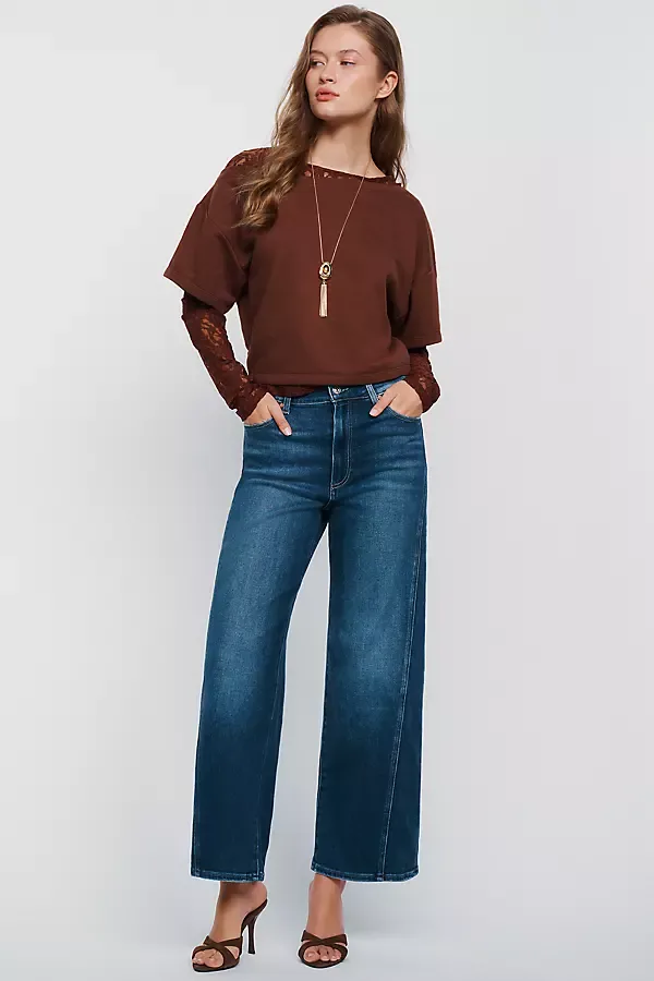 Anessa High Rise Wide Leg Jeans by PAIGE
