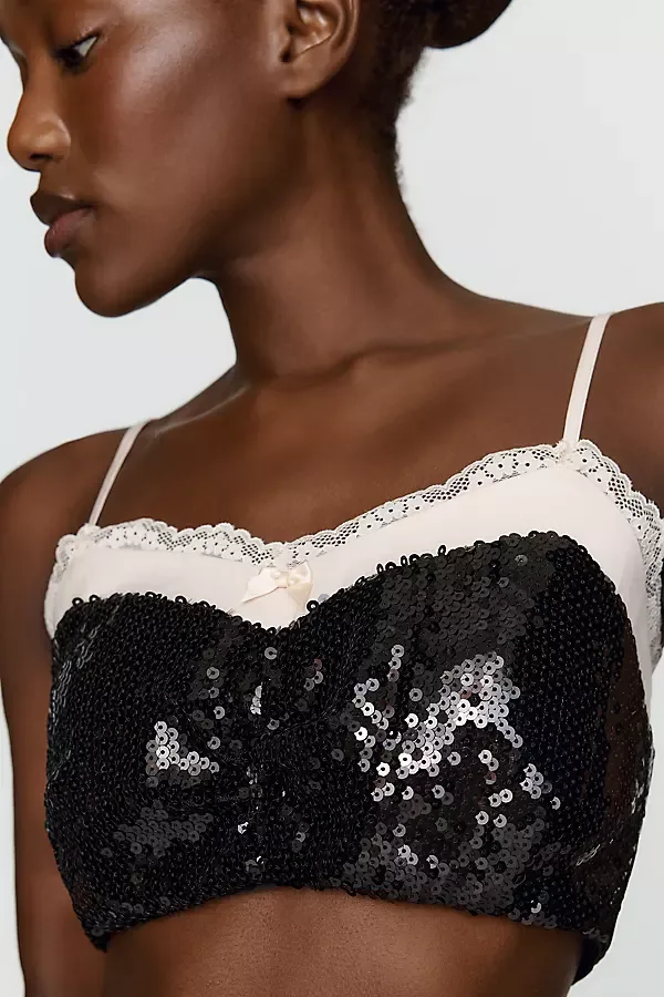 Sweetheart Cropped Blouse by Elevator Disco