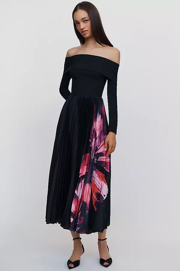 Agnes Off Shoulder Maxi Dress by Hutch
