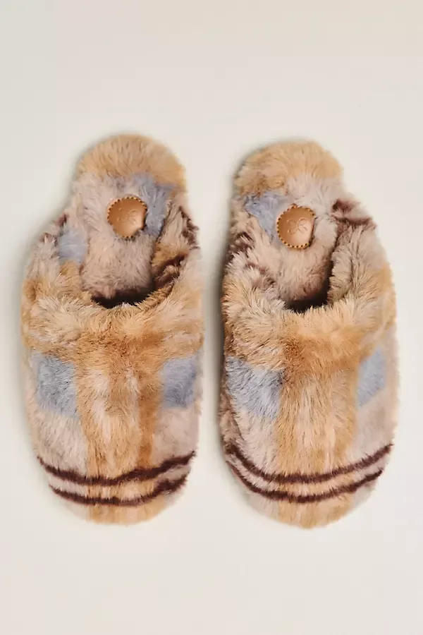 Faux Fur Slippers by Maeve