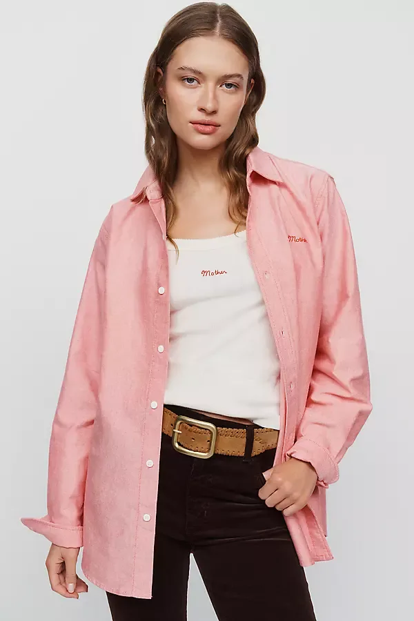 The Bestie 100% Cotton Buttondown Shirt by MOTHER