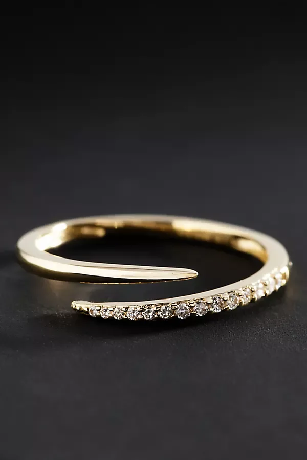 Diamond Bypass Ring by Ana Luisa