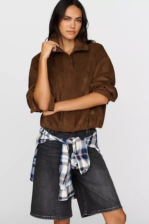 Classic Denim Bermuda Shorts by Pilcro