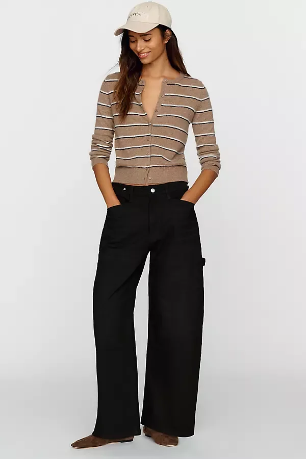 Kayden High Rise Carpenter Full Length Barrel Leg Jeans by Pilcro