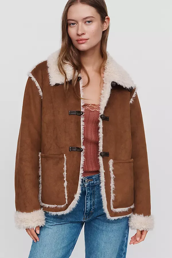 Faux Suede Jacket by Anthropologie