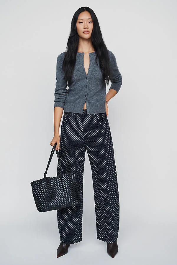 Bow High Rise Tapered Jeans by FRAME