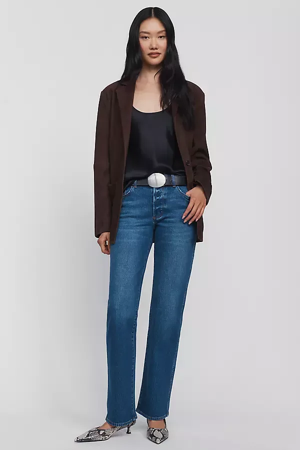 Meg Mid Rise Straight Leg Jeans by Rolla's