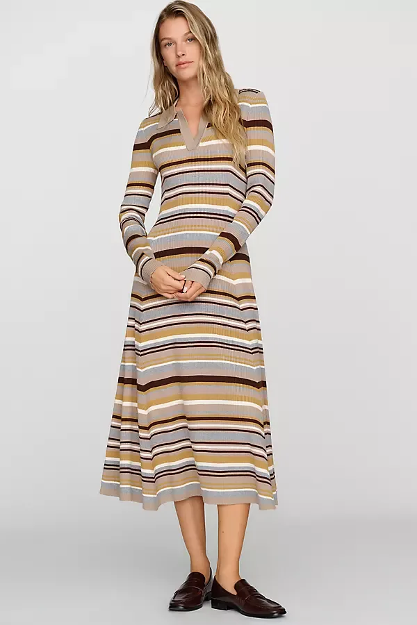Ribbed Midi Dress by RAISONNEL
