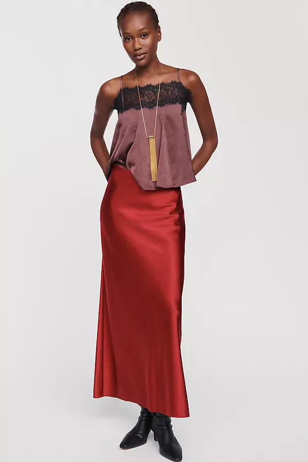 Favorite Silk Blend Maxi Skirt by Favorite Daughter