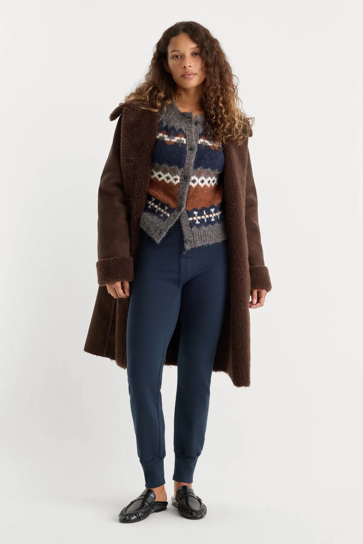 The French Terry Button Front Legging by GOOD AMERICAN