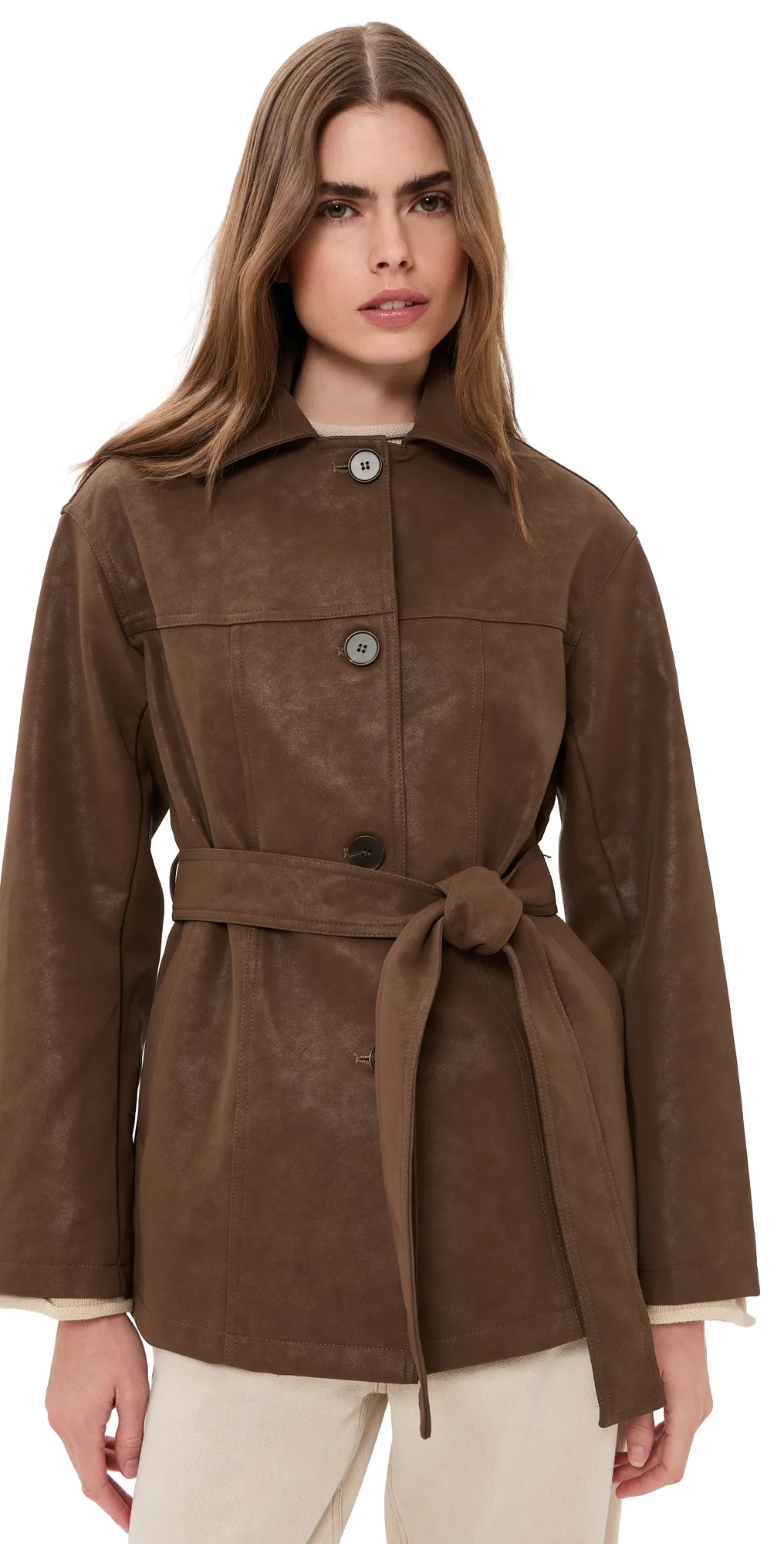 Rowena Faux Leather Jacket by 4th & Reckless