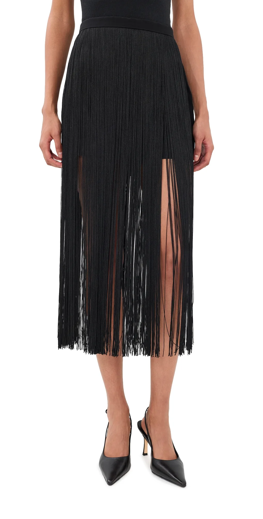The Fringe Silk Skirt