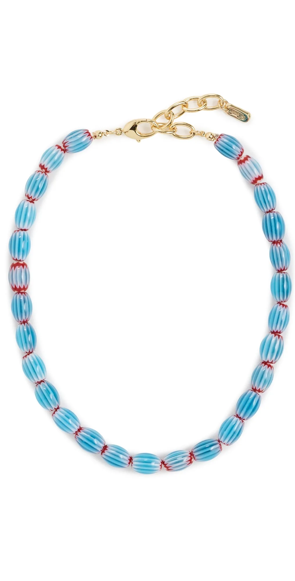 Cheveron Beaded Necklace by Logan Tay
