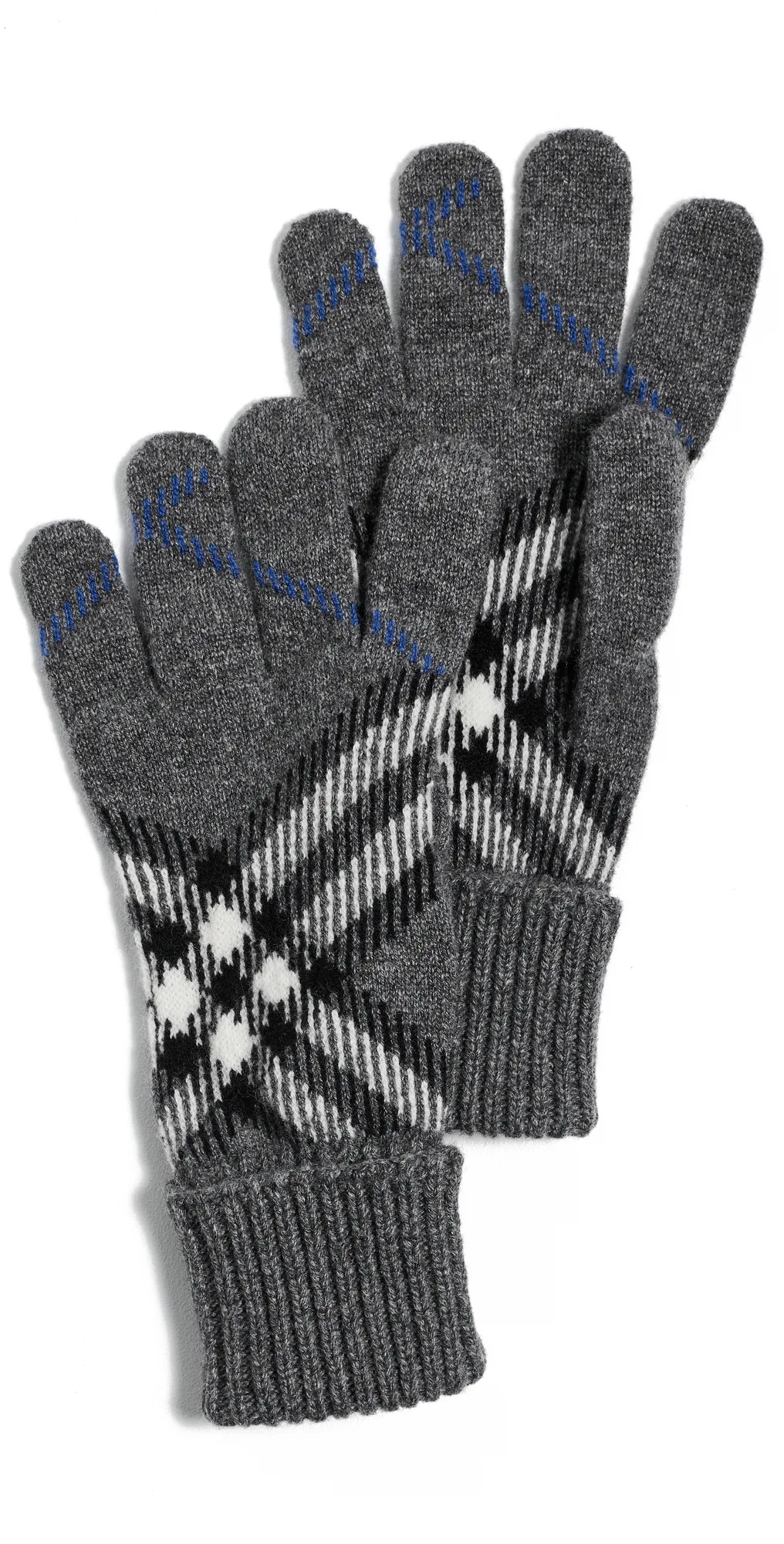 Giant Check Gloves by Burberry