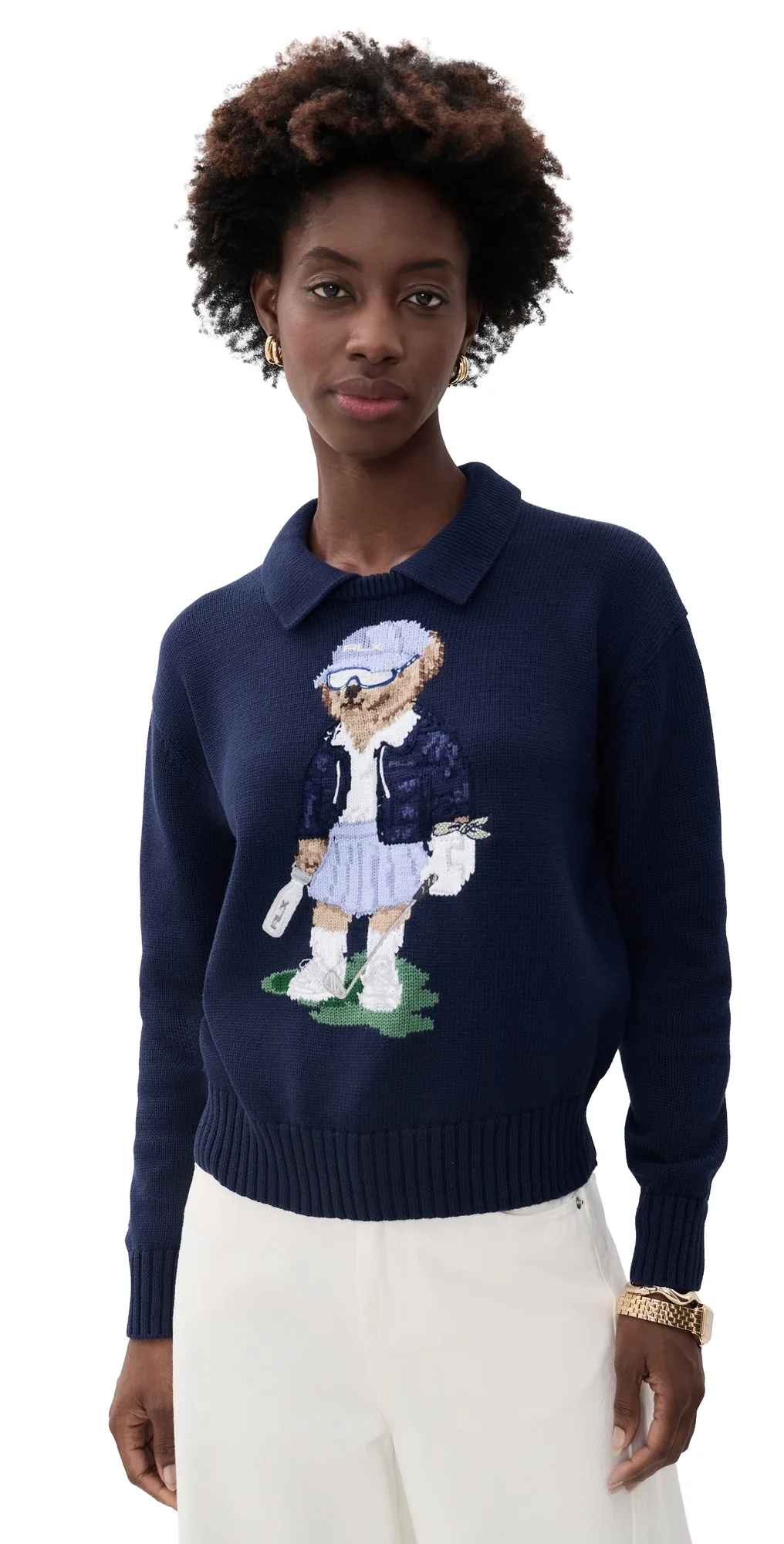 RLX Long Sleeve Collared Pullover Sweater by Ralph Lauren