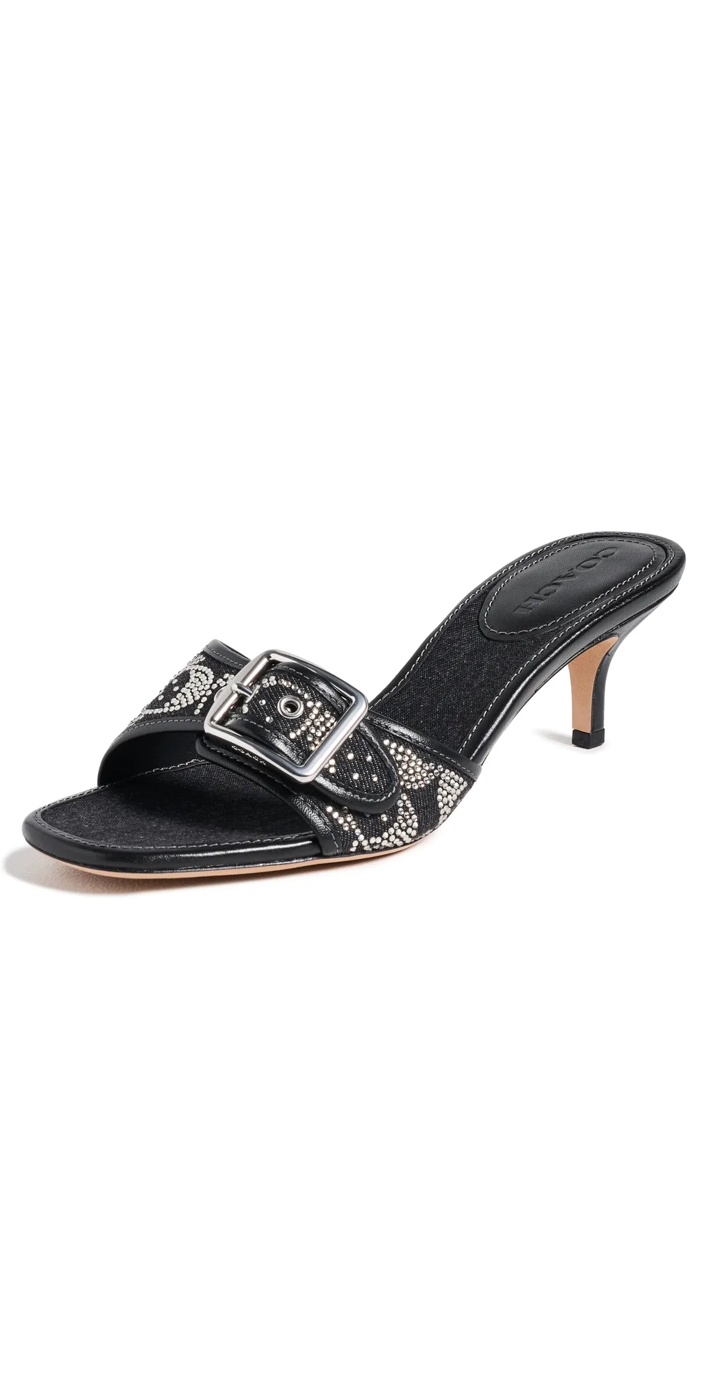 Margot Distressed Crystal Signature Sandals by Coach
