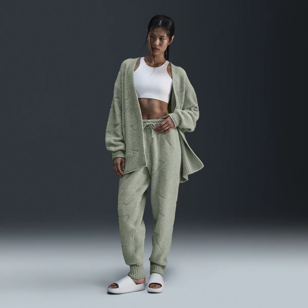 Sportswear Phoenix Cozy Boucl High-Waisted Oversized Knit Pants by Nike