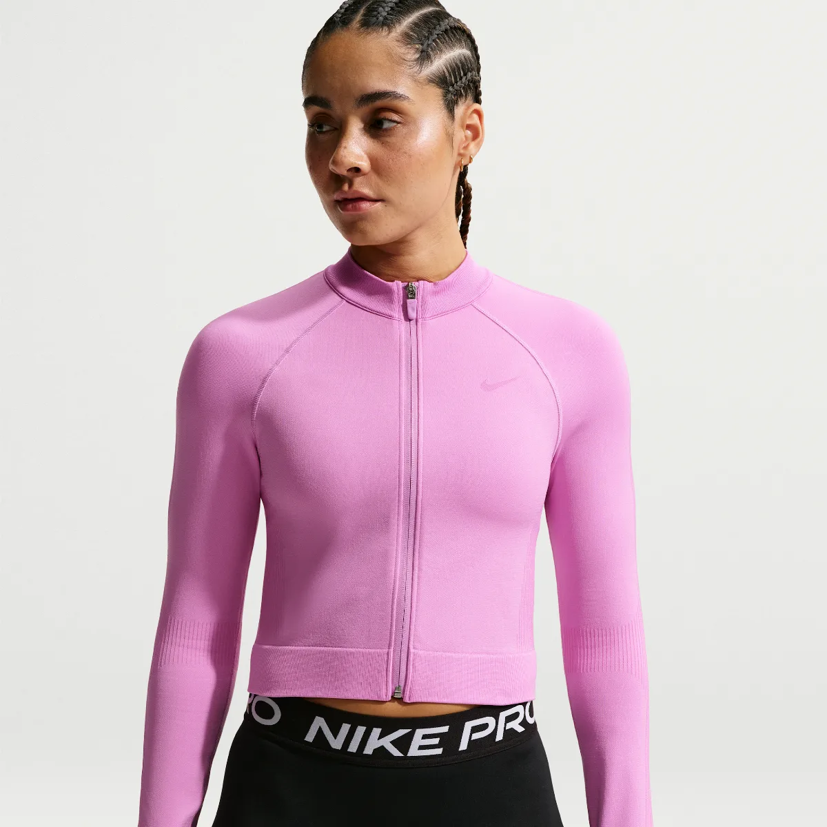 Nike Pro Seamless Full-Zip Training Top by Nike