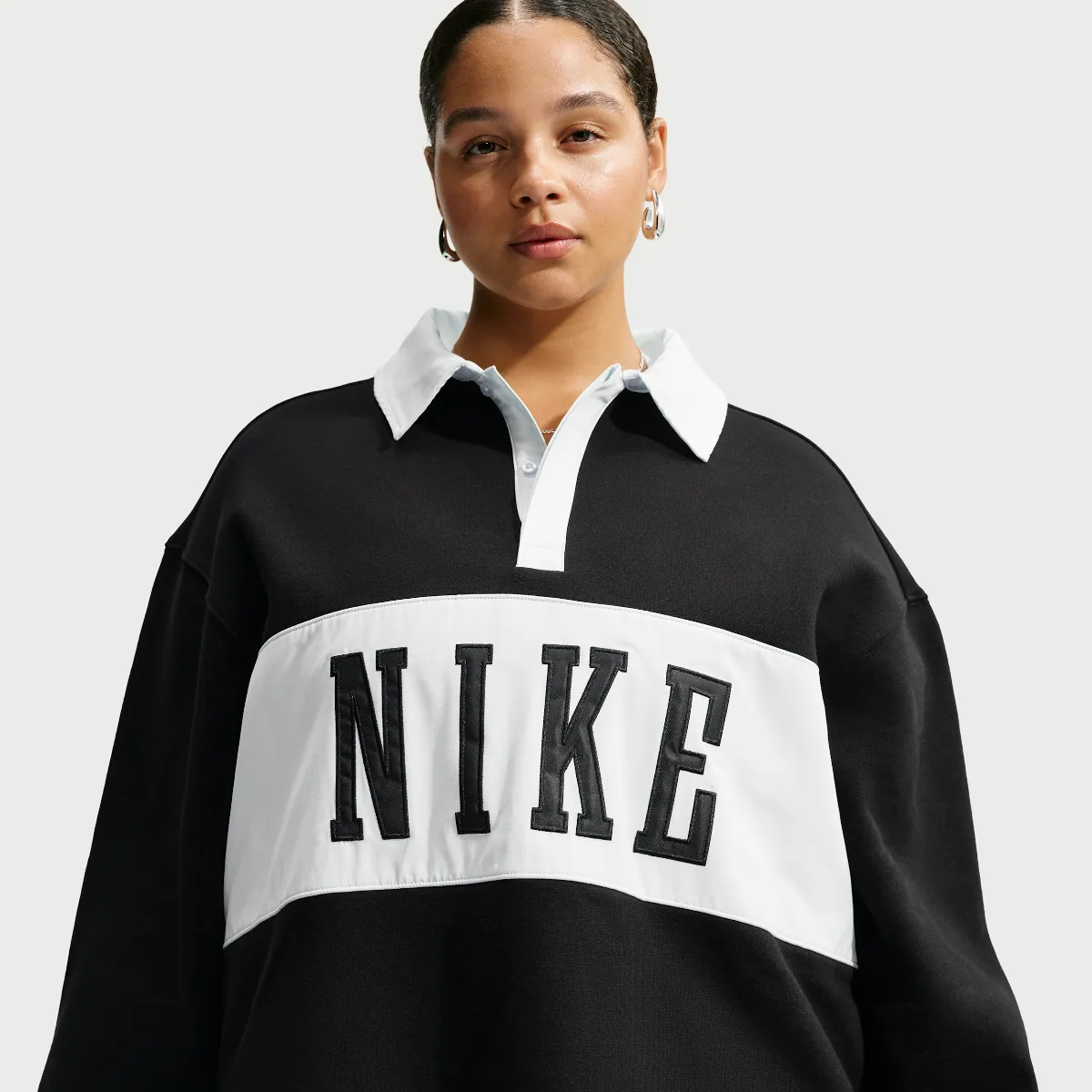 Studio Fleece Medium Weight Oversized Rugby Sweatshirt by Nike