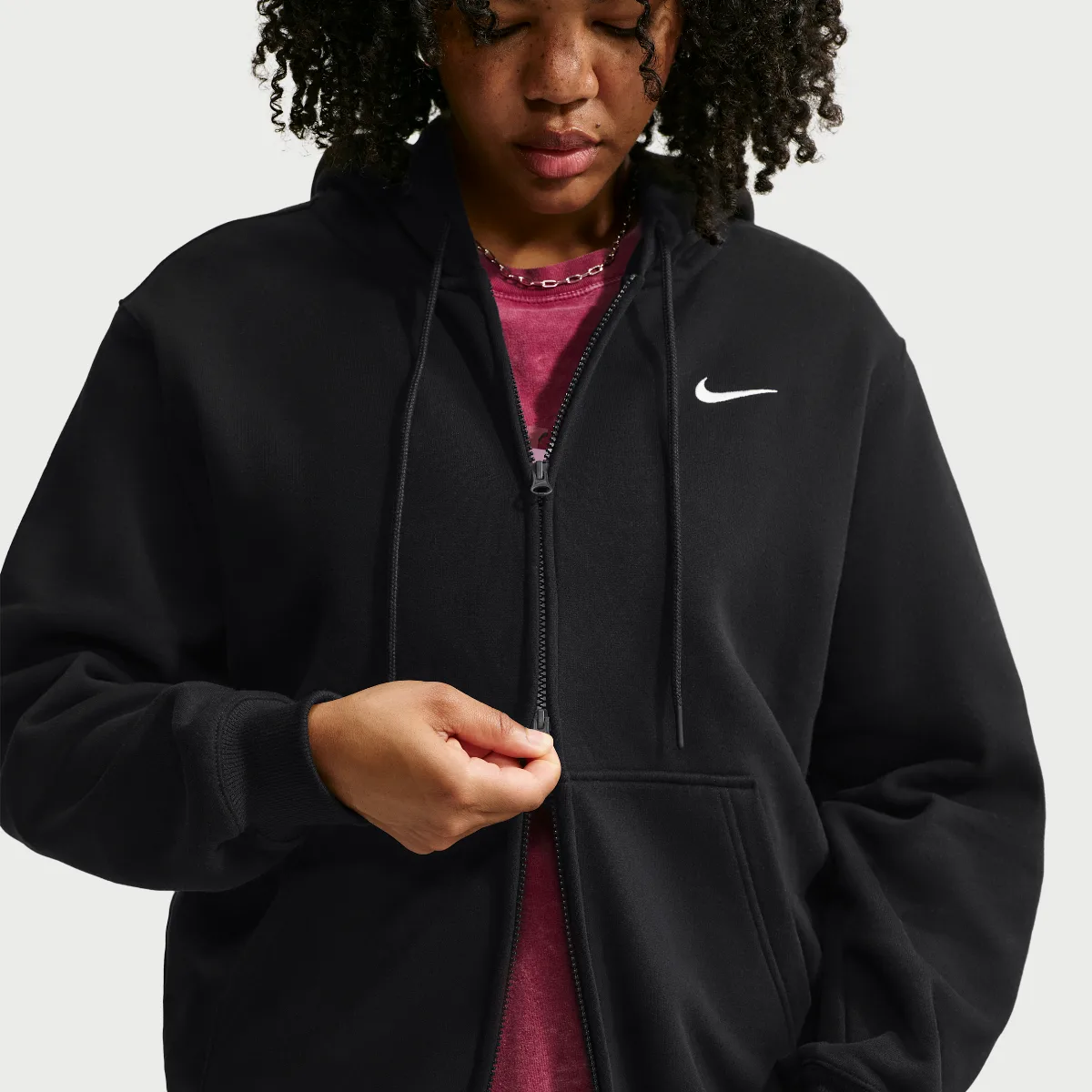 Studio Fleece Medium Weight Full-Zip Hoodie by Nike