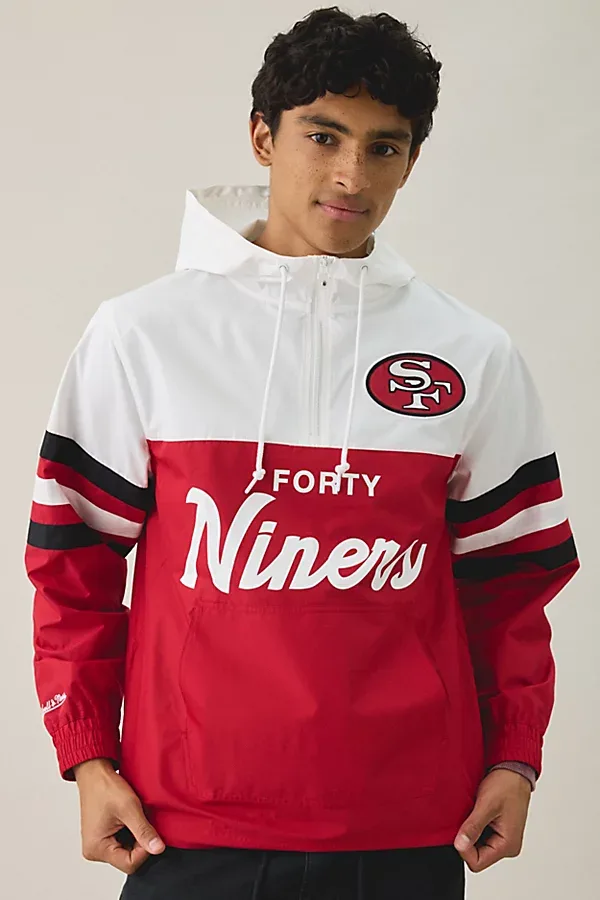 Mitchell & Ness NFL Team Logo Head Coach Windbreaker Jacket by Mitchell & Ness
