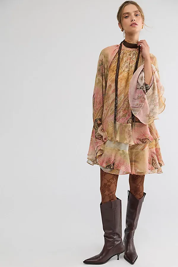 Curaae Zelina Long Sleeve Mini Dress by Curaae