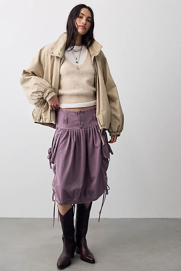 We the Free Nightshade Knit Midi Skirt by Free People