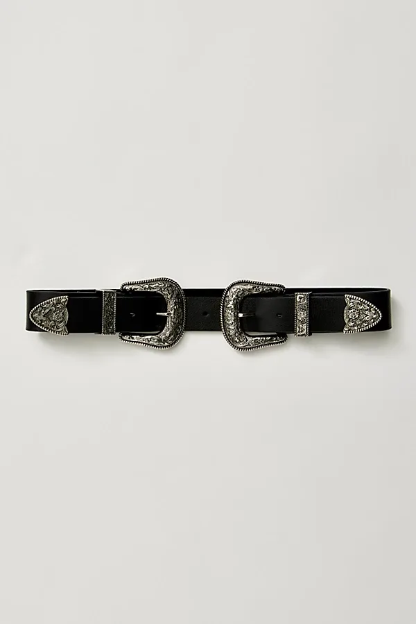 Bri Bri Leather Double Buckle Belt by B-Low The Belt