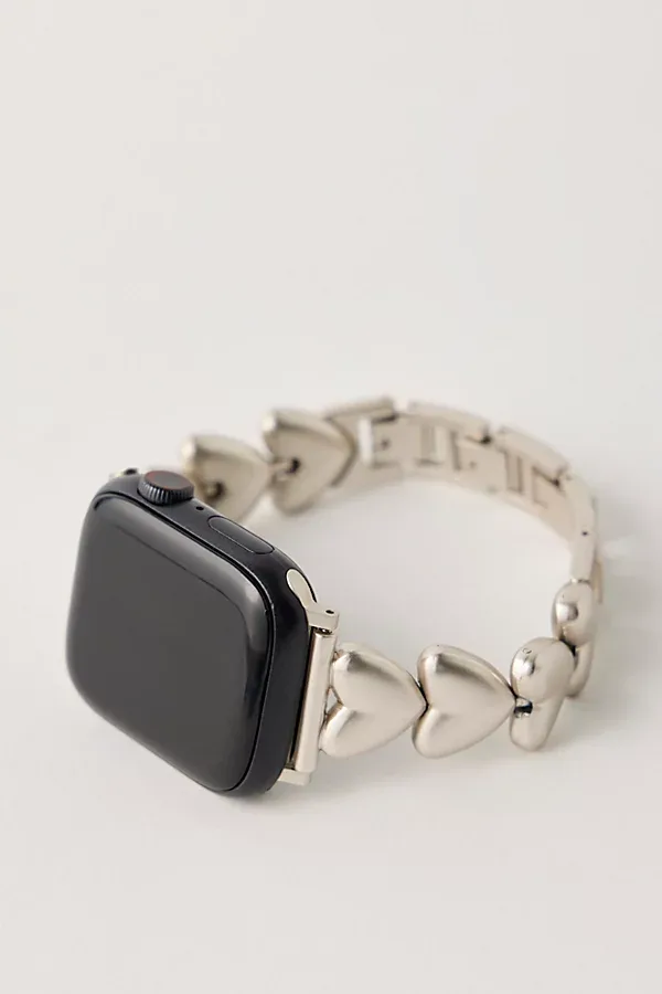 Metal Heart Apple Watch Band by Saachi