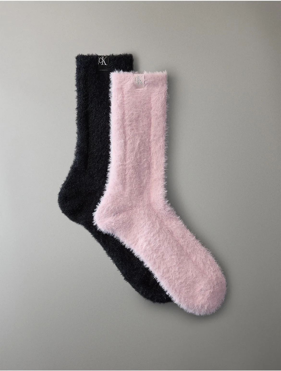 Fluffy 2-Pack Crew Socks by Calvin Klein