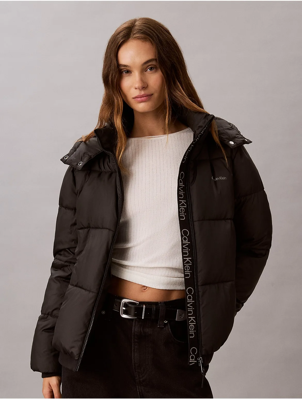 Essential Short Puffer Jacket by Calvin Klein