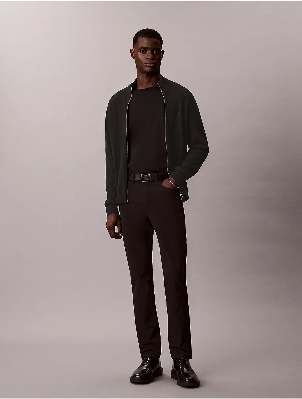 Slim Tech Dobby 5-Pocket Pants by Calvin Klein