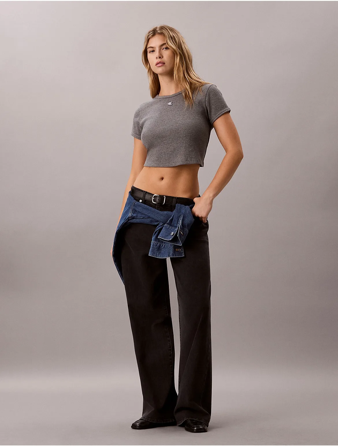 Wide Leg Jeans by Calvin Klein