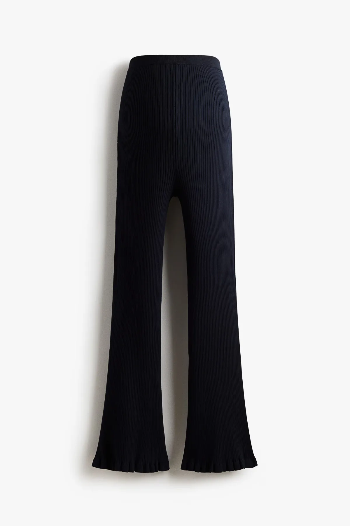 MAMA Flared Rib-Knit Pants by H&M
