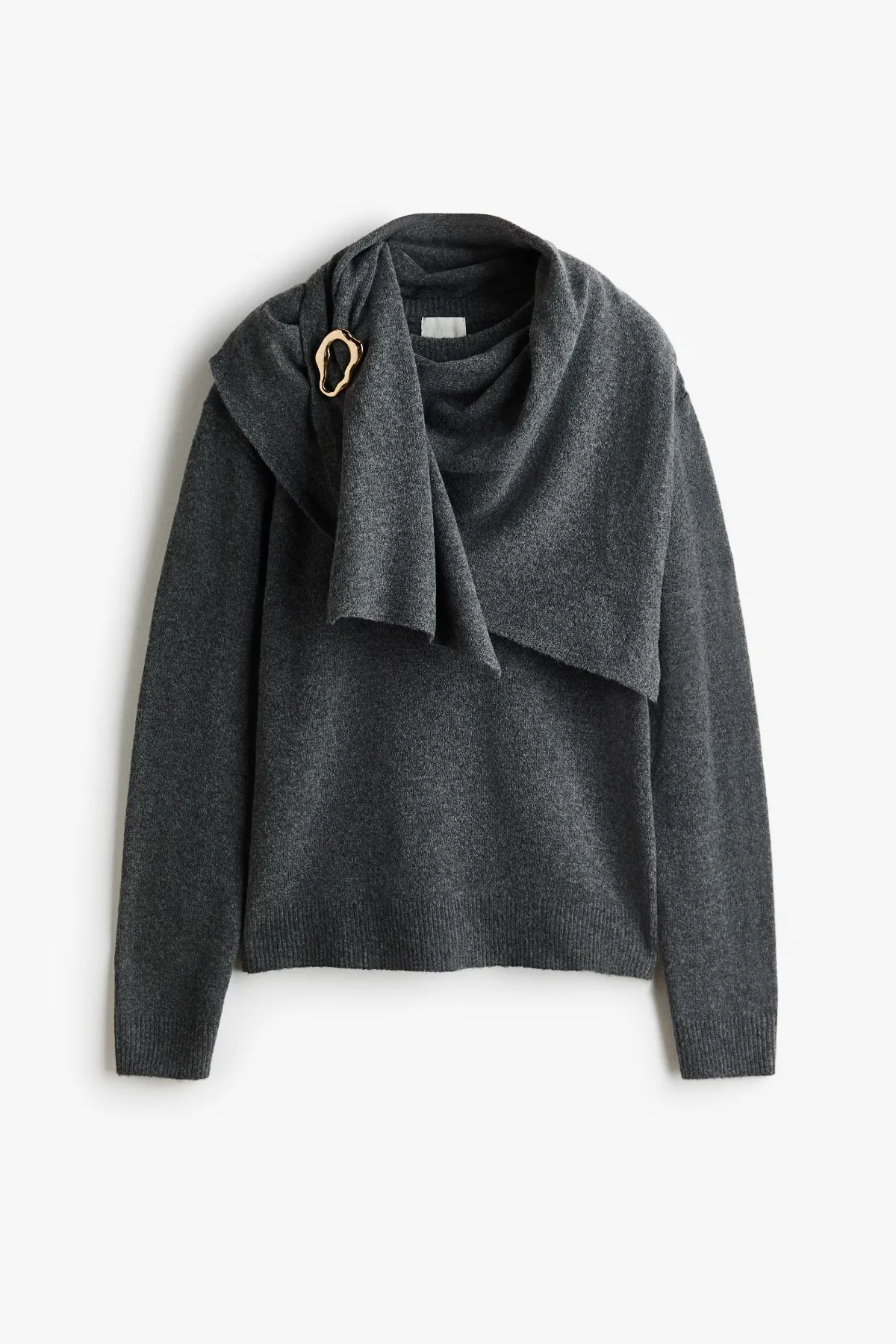 Scarf-Detail Sweater by H&M