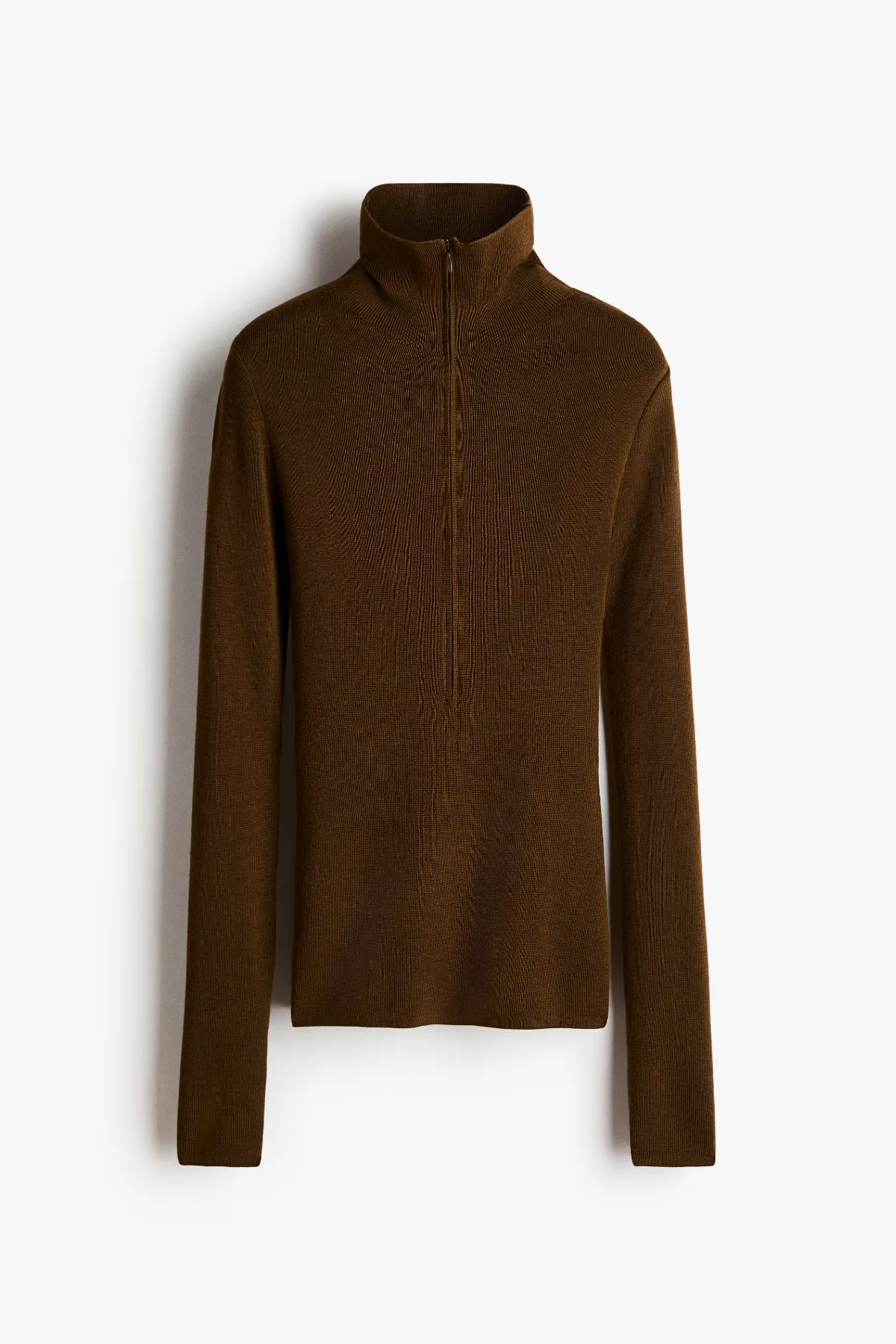 Merino Mock Turtleneck Top