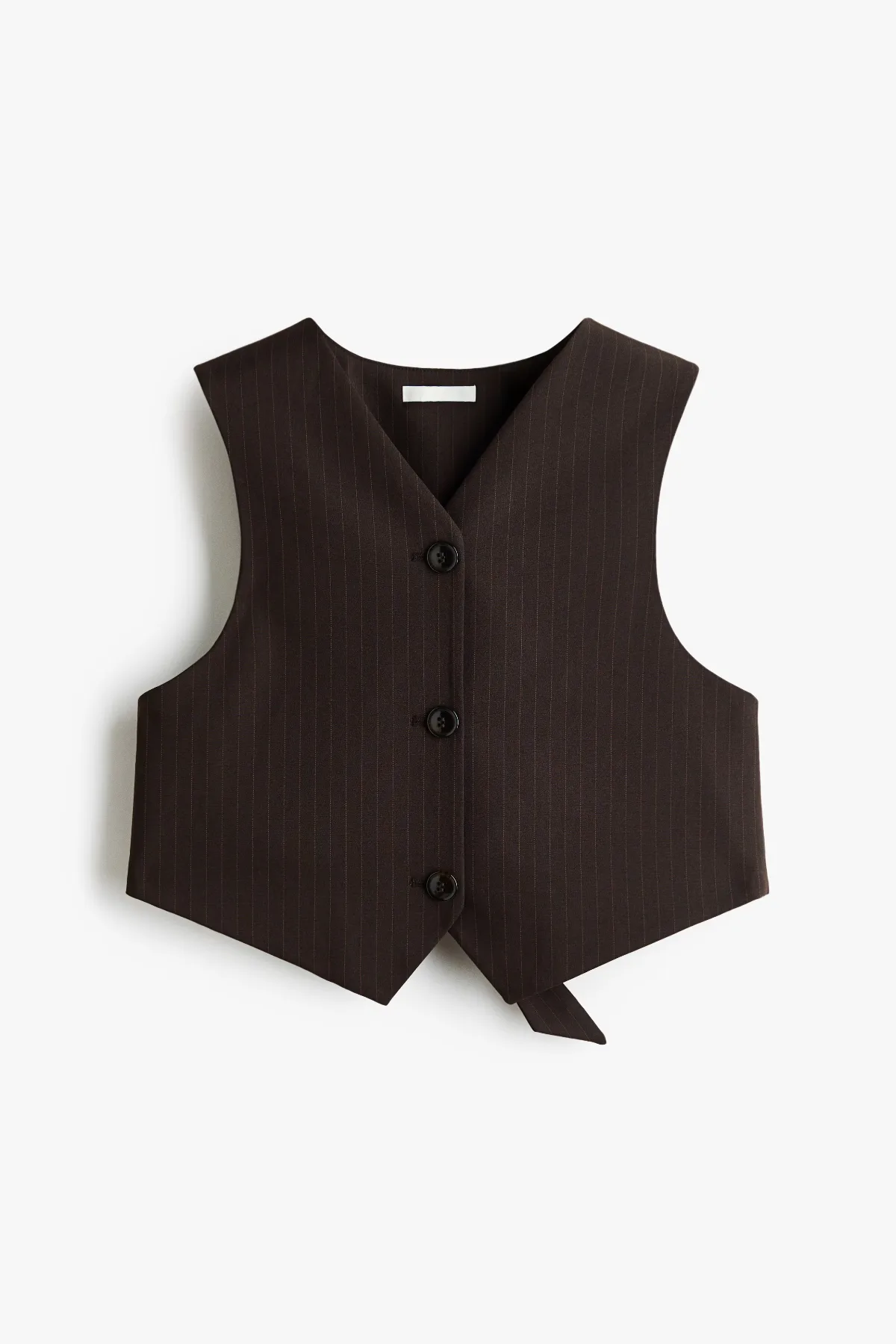 Cropped Belt-Detail Vest by H&M