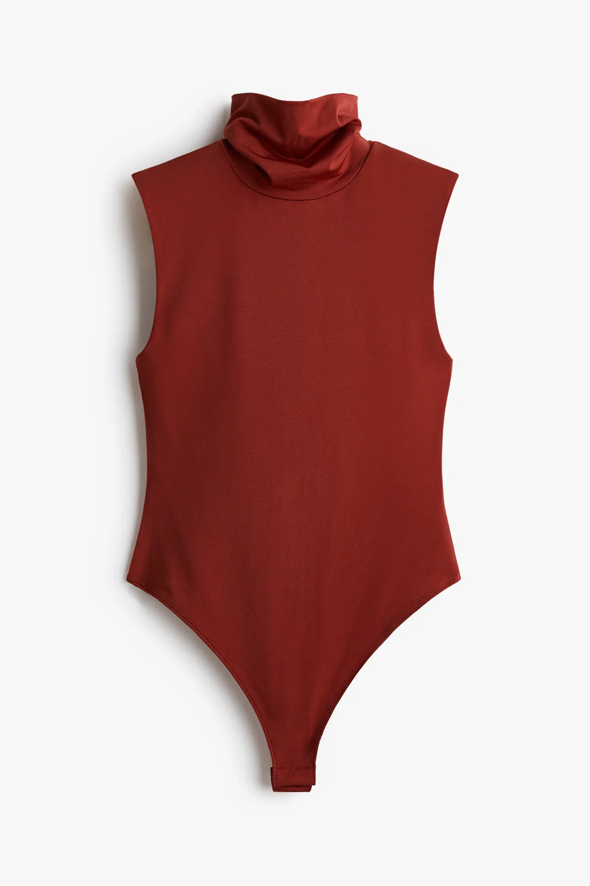 Crepe Mock Turtleneck Bodysuit by H&M