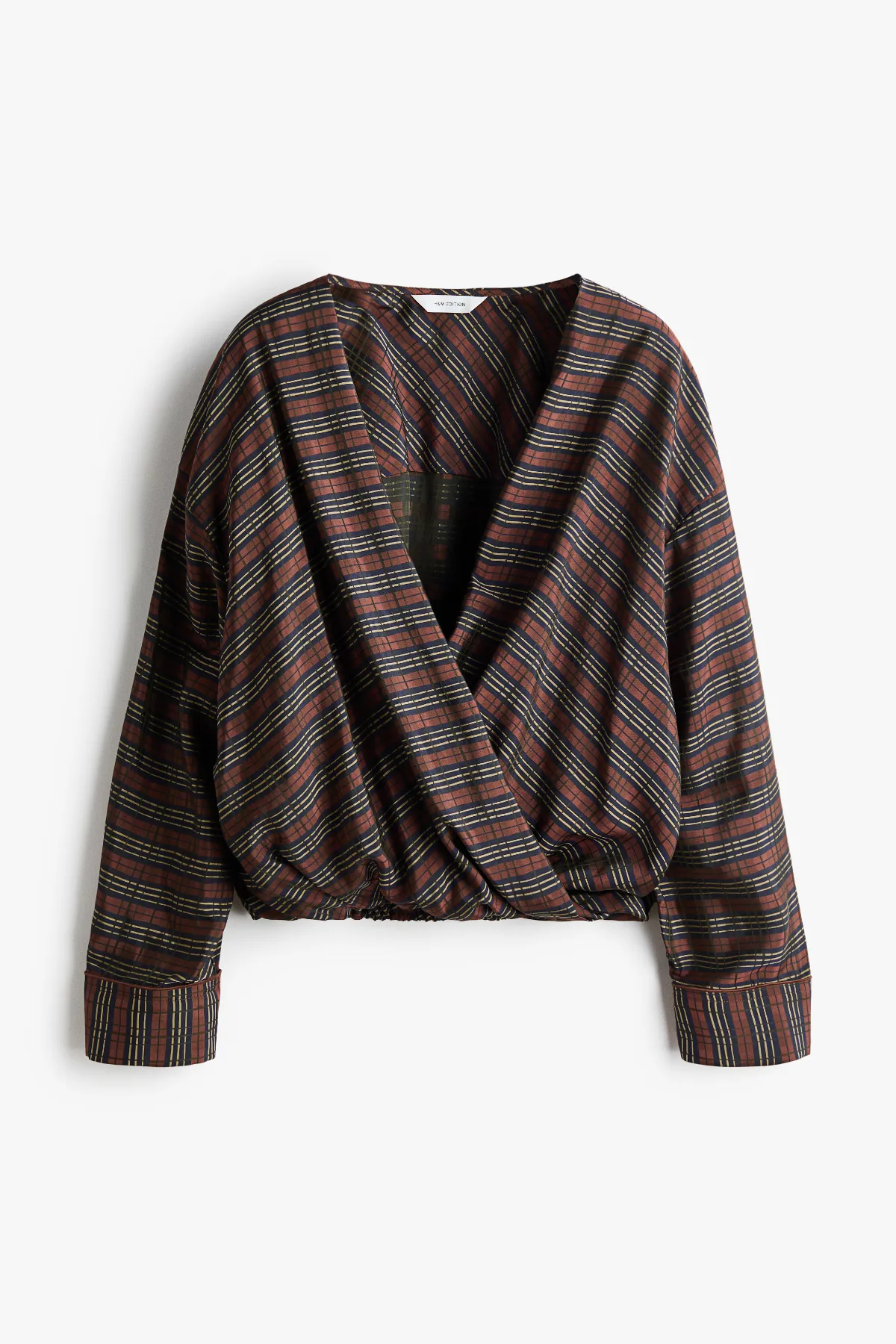Bubble-Hem Wrap Blouse by H&M