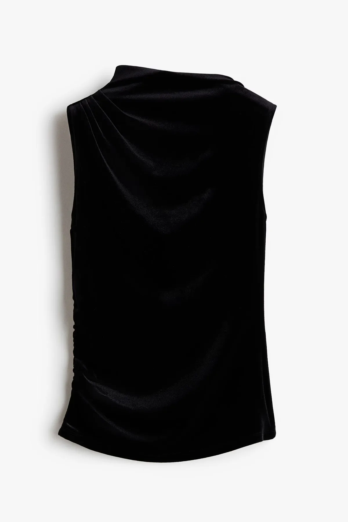 Draped Velour Top