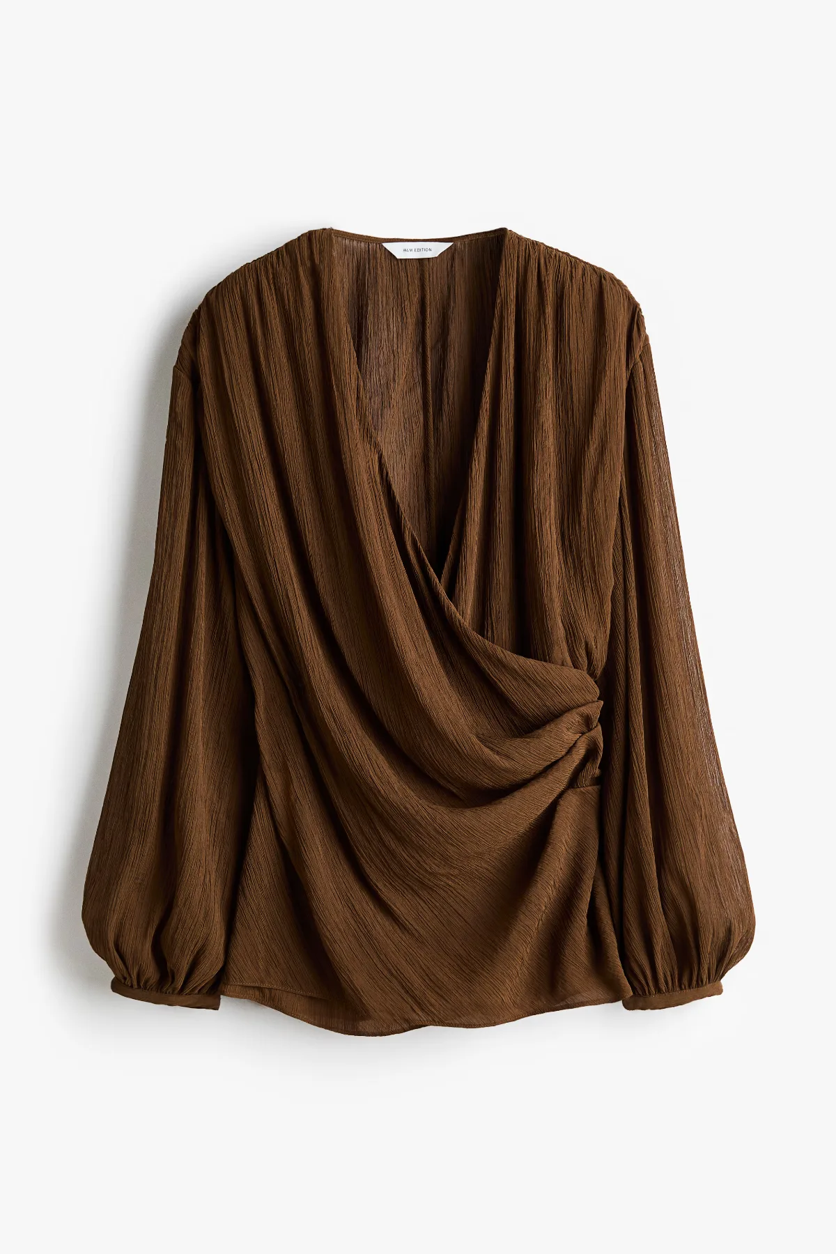 Crinkled Wrap Blouse by H&M