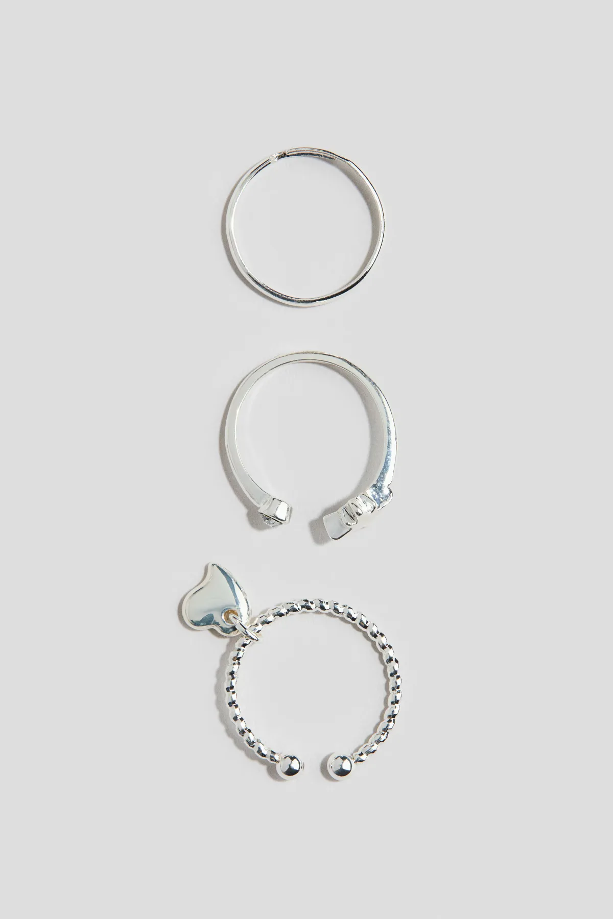 3-Pack Metal Rings by H&M