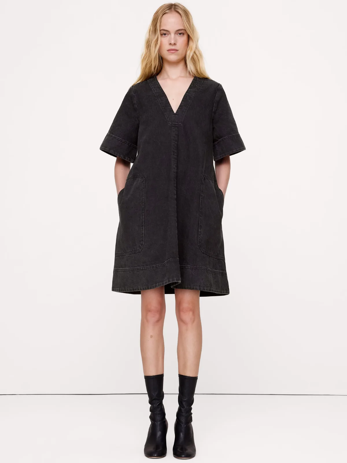 Denim Mini Dress by Banana Republic