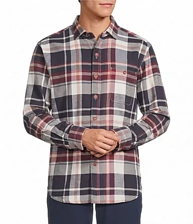 Canyon Beach Flintwood Check Long Sleeve Woven Shirt by Tommy Bahama