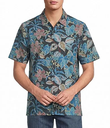 Bahama Coast Midnight Fuego Short Sleeve Woven Shirt by Tommy Bahama